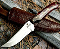 Timbercat Knives Handmade Hunting Skinner Knife 9 Inches with Cowhide Leather Sheath J2 Steel 1006
