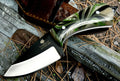 Timbercat Knives Handmade Hunting Skinner Knife 7 Inches with Cowhide Leather Sheath J2 Steel 1012