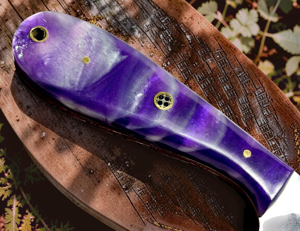 Timbercat Knives Handmade Hunting Skinner Knife 8 Inches with Cowhide Leather Sheath J2 Steel 1014