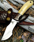 Timbercat Knives Handmade Hunting Tracker Knife 9 Inches with Cowhide Leather Sheath J2 Steel 1020