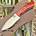 Timbercat Knives Handmade Hunting Skinner Knife 8 Inches with Cowhide Leather Sheath J2 Steel 1038