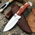 Timbercat Knives Handmade Hunting Skinner Knife 9 Inches with Cowhide Leather Sheath J2 Steel 1053