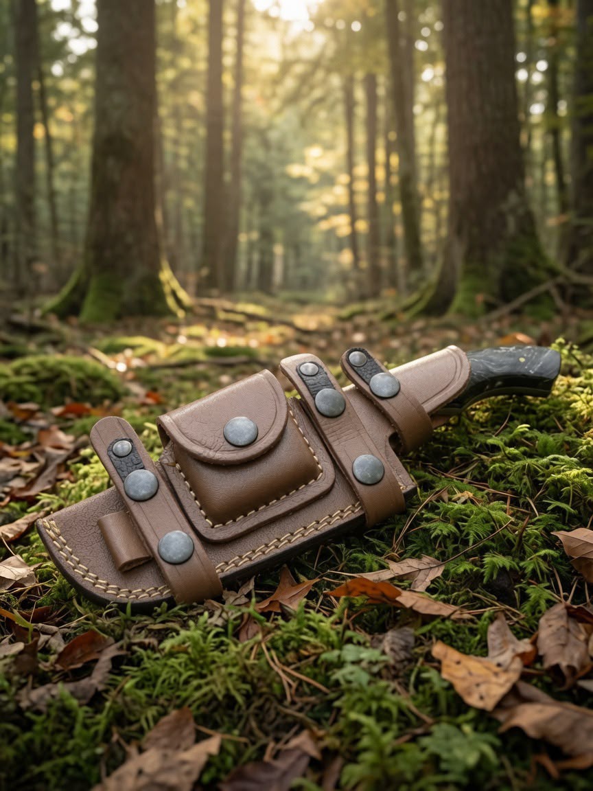 Timbercat Knives Handmade Hunting Tracker Knife 10 Inches with Cowhide Leather Sheath J2 Steel TC-002 (Copy) (Copy)