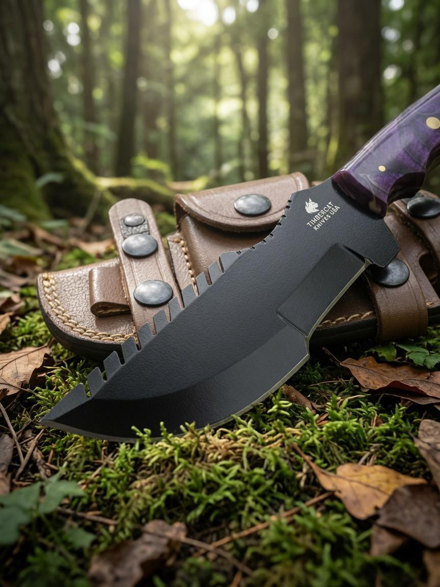 Timbercat Knives Handmade Hunting Tracker Knife 10 Inches with Cowhide Leather Sheath J2 Steel TC-002 (Copy) (Copy) (Copy) (Copy)